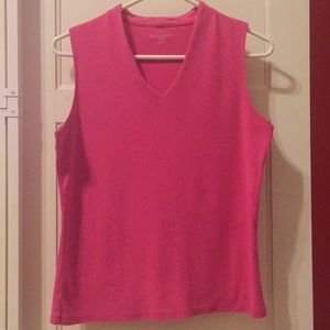 Liz Claiborne sleeveless petite pink top